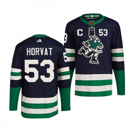 Vancouver Canucks Trikot Bo Horvat 53 Adidas 2022-23 Navy Reverse Retro 2.0 Authentic - Herren